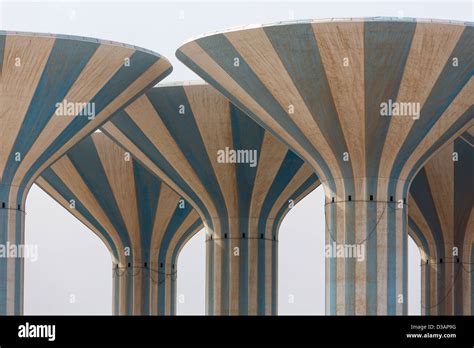 Water Towers Kuwait City Kuwait Stock Photo Alamy