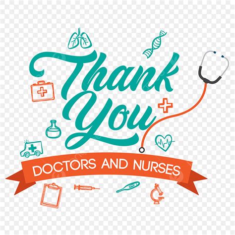 Thank You Nurses Vector Png Images Thank You Doctor And Nurses