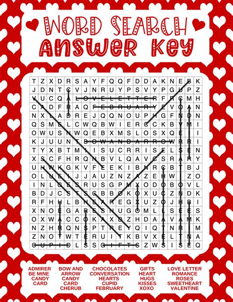 Free Printable Valentines Day Word Search Prudent Penny Pincher