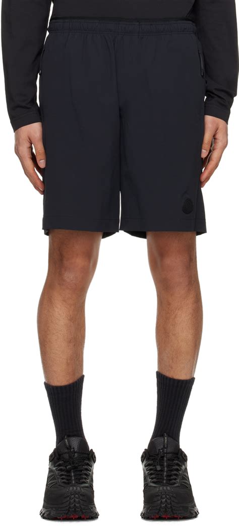 Moncler Short noir à cordon coulissant SSENSE France