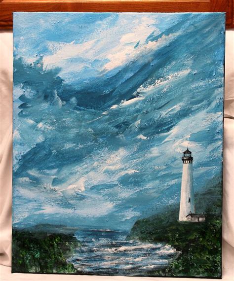 Pin by Caro Alvarado on Paisajes | Original canvas art, Lighthouse ...