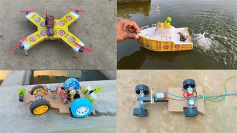 Make An Top Project For Dc Motor Boat And Rc Remote Control Car