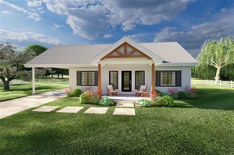 Ranch Style House Plan 2 Beds 2 Baths 1064 Sqft Plan 126 245