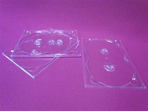 10 X Clear Double DVD Digi Tray TopToy