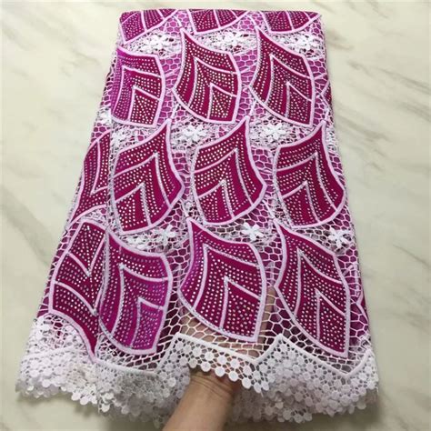 Tecido De Luxo Nupcial Africano Lace Tecido De Alta Qualidade Guipure