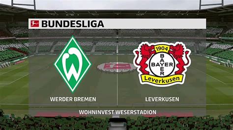 ⚽️ Werder Bremen Vs Leverkusen ⚽️ Bundesliga 16032020 Fifa 20 Youtube