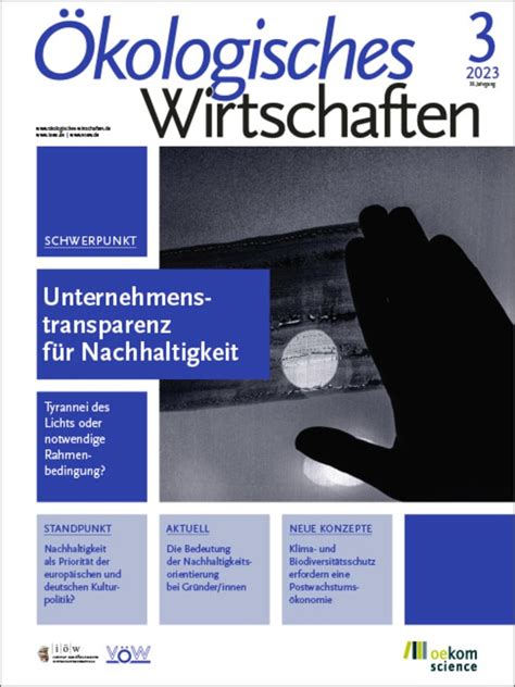 Ökologisches Wirtschaften oekom verlag