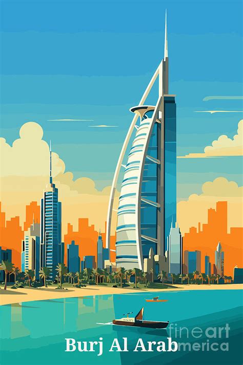 Burj Al Arab Dubai Digital Art By Devon Watkis Fine Art America