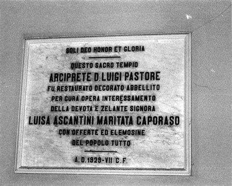 Lapide Commemorativa Bottega Campana Sec XX Lapide Commemorati