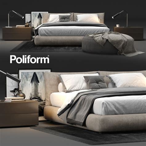 Poliform Dream Bed 2 3d Model Price Render Rendering 3dmodels Vray