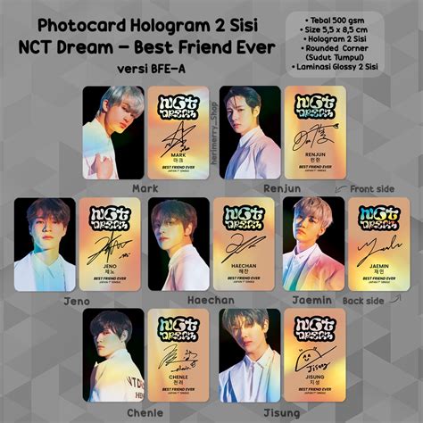 Jual Photocard Hologram NCT DREAM BEST FRIEND EVER 2 Sisi Unofficial