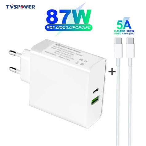 Usb C Pd W Power Supply Pd W W Wall Charger Laptop Adapter For Macbook