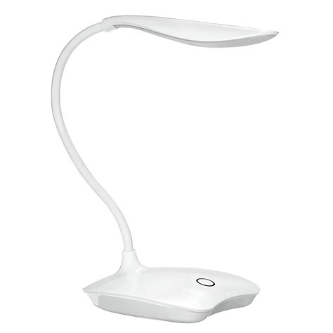 LED настолна лампа, сензор за допир, бяла, 14 светодиода - eMAG.bg