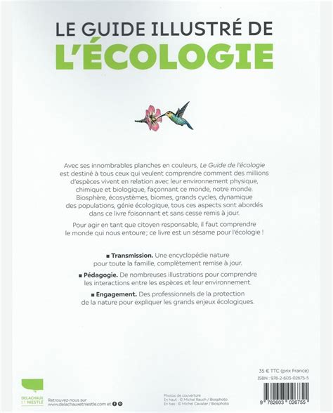 Livre Le Guide Illustr De L Cologie De Bernard Fischesser