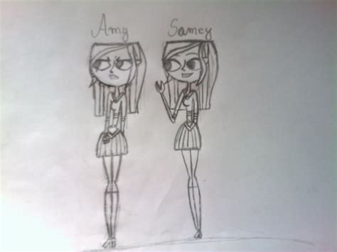 Amy and Samey Total drama by oliwixa123 on DeviantArt