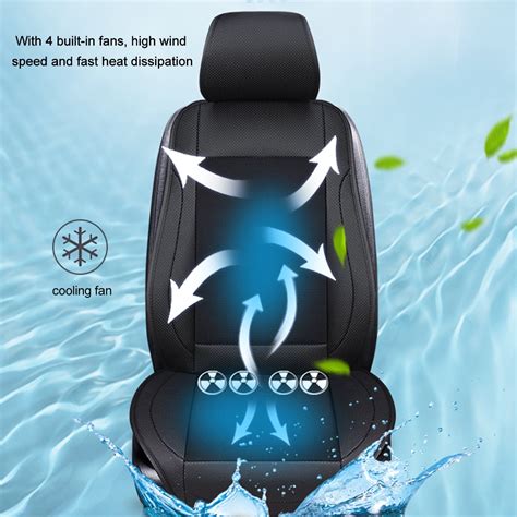 12V Cooling Car Seat Cushion Cover Air Ventilated Fan Conditioned