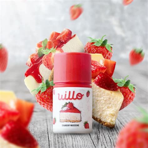 Jual Willo Strawberry Moussecake Ml By Tetra X Vape On Liquid Willo