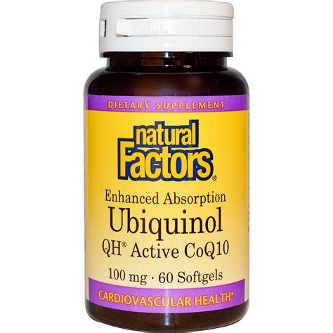 Natural Factors Ubiquinol Qh Active Coq Mg Softgels