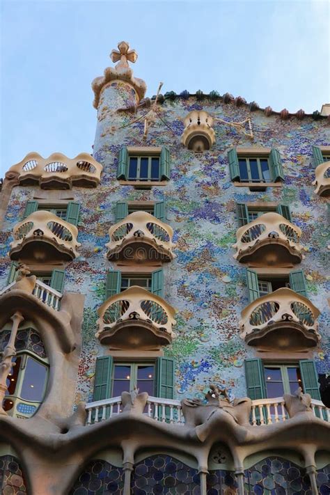 Casa Batllo Barcelona Spagna Dettagli Architettonici Turistici