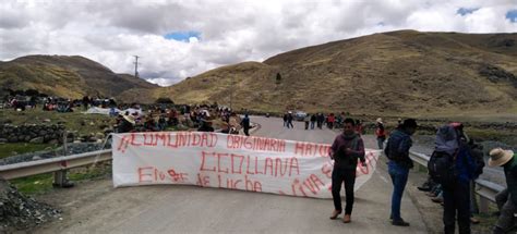 Comunidades De Chumbivilcas Contin An Protestas A La Espera De Mejora