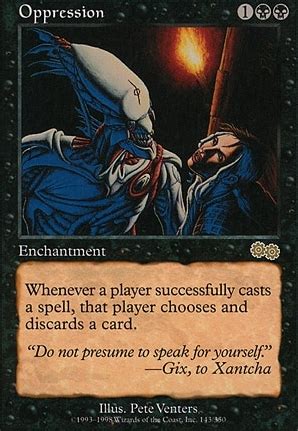 Oppression Urza S Saga Card Kingdom