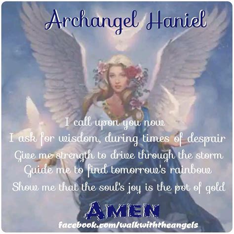 Archangel Haniel Prayer Archangel Haniel Archangel Prayers Guardian