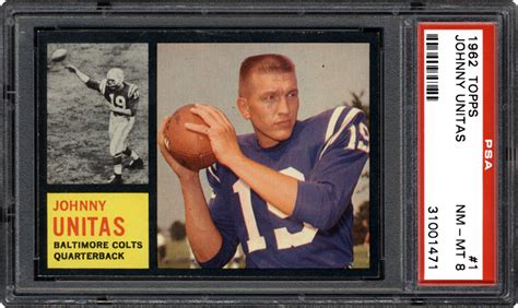 Johnny Unitas Rookie Card Value The Shoot