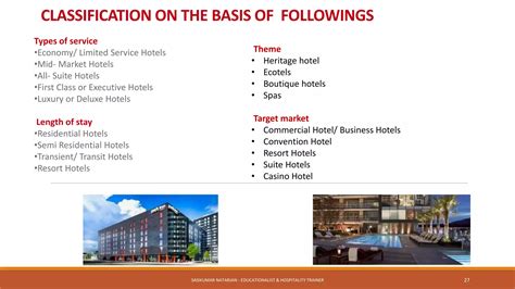 Classification Of Hotel Ppt