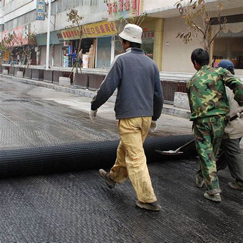 Bitumen Coating Road Paving Material Glassfiber Fiberglass Geogrid For