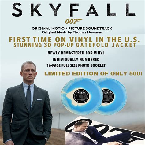 Skyfall Ost Thomas Newman Limited Edition Bluewhite Swirl Vinyl Hi Def Ninja Pop