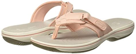 Clarks Womens Breeze Sea Flip Flop Blush Synthetic 6 Pricepulse