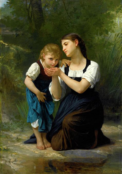 The Improvised Cup Painting By Elizabeth Jane Gardner Bouguereau