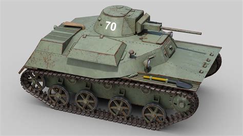 3D Model T30 Light Tank - TurboSquid 1964565