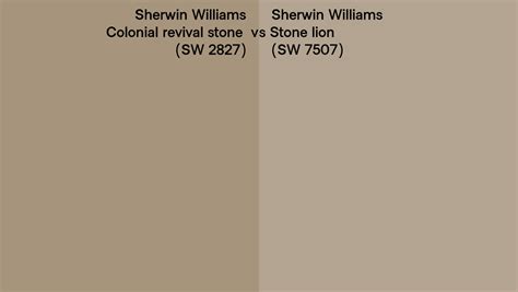 Sherwin Williams Colonial Revival Stone Vs Stone Lion Side By Side