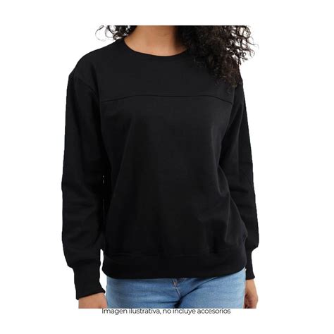 Sudadera George Talla CH Cuello Redondo Sólido Negro Walmart