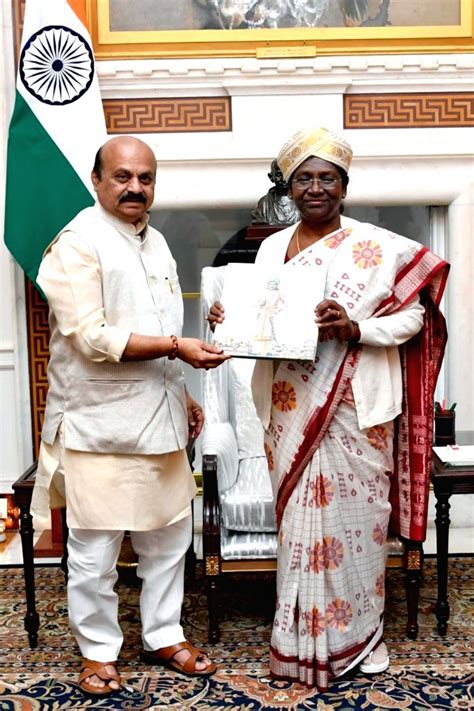 President Droupadi Murmu meets Basavaraj Bommai