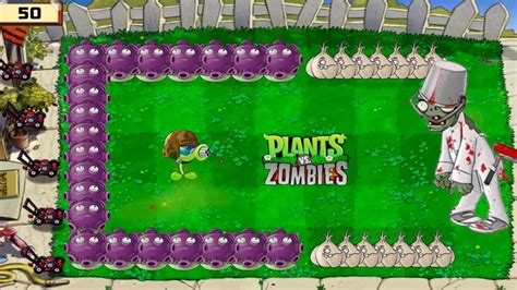 Plants Vs Zombies Gatling Pea X Gloom Shroom Vs Dr Zomboss X