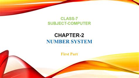 Chapter 2 Number System Part 1 Class 7 Youtube