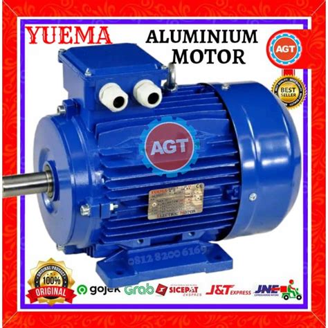 Jual ELECTRIC MOTOR YUEMA SA 1 5KW 2HP 3PHASE 380V 1450RPM B3 ALUMINUM