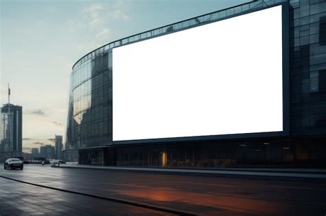 Premium Photo A Large Billboard In The Middle Of The City Generaivr Ai