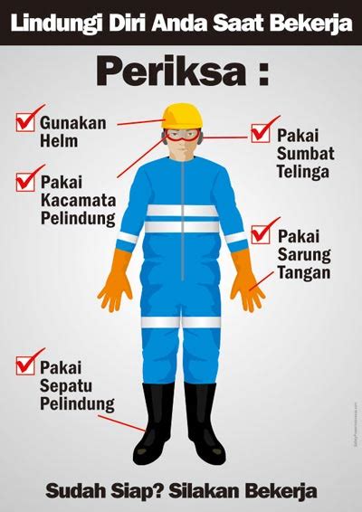 Lindungi Diri Saat Bekerja Safety Poster Indonesia