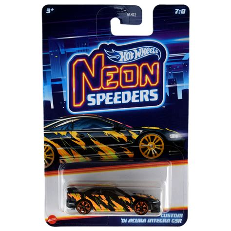 Hot Wheels Neon Speeders Custom 01 Acura Integra GSR kisautó 1 64 Mattel vásárlás a Játékshopban