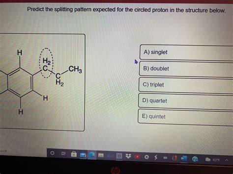 Answered Predict The Splitting Pattern Expected… Bartleby