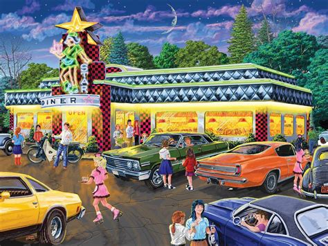 Star Diner 500 Piece Sunsout Jigsaw Puzzle PUZZLE PALACE AUSTRALIA