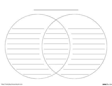 Free Printable Venn Diagram Templates Worksheets