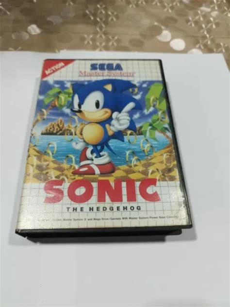 JEU SONIC 1 the hedgehog sega master system boîte Et notice EUR 16 90