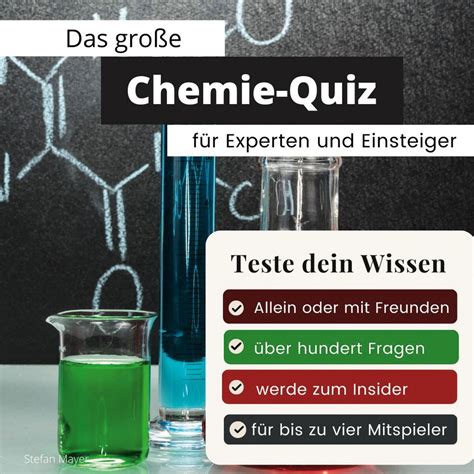 Das Große Chemie Quiz Für Experten Und Einsteiger Online Kaufen