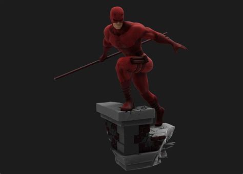 Daredevil Statues D Model Ready To Print D Model D Printable Cgtrader