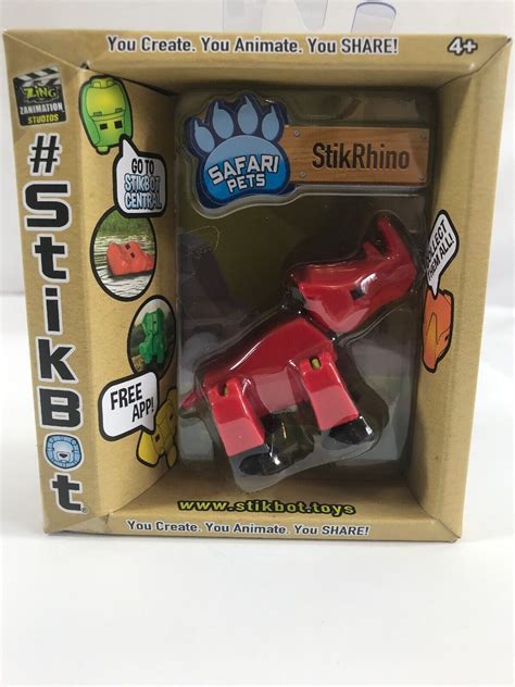 Stikbot Red Rhino Create Animate And Share Zing Zanimation Studio Ebay