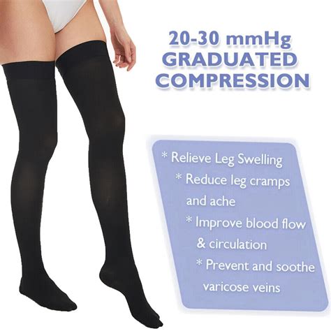 Thigh High Compression Stockings Unisex Ted Hose Socks Mmhg Anti